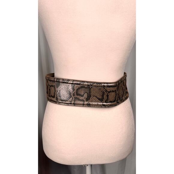 Colin Steward Snake Skin  Double Latch Corset Belt  S/M - Picture 4 of 8